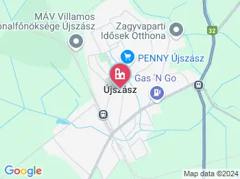 Újszász a térképen