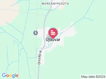 Újudvar a térképen