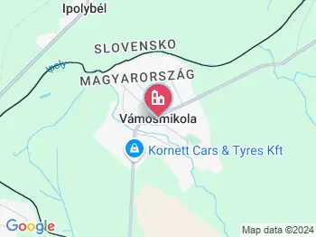 Vámosmikola a térképen