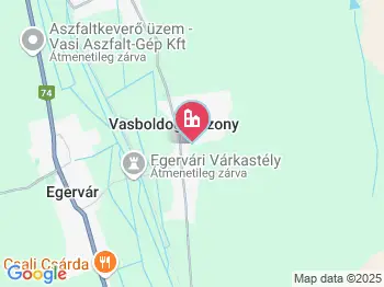 Vasboldogasszony a térképen