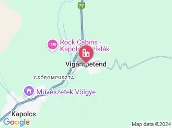 Vigántpetend a térképen