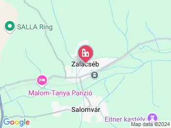 Zalacséb a térképen