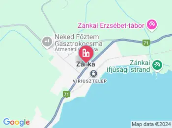 Zánka éttermek a térképen