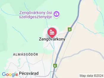 Zengővárkony a térképen