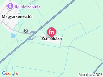 Zsebeháza a térképen