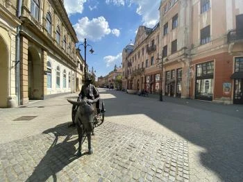 Rippl-Rónai József szamárfogatos szobra Kaposvár