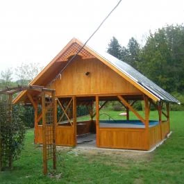 Kustánygyöngye Vendégház Kehidakustány - Medence/kert