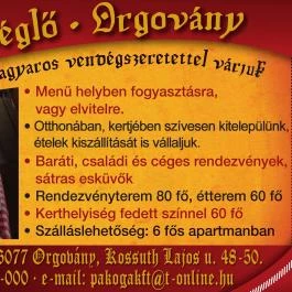 Regős Vendéglő Orgovány - Egyéb