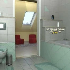 A Mecsek Gyöngye Apartmanház Pécs - Fürdőszoba