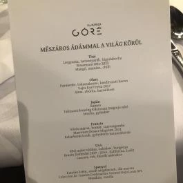 Góré Restaurant Kisharsány - Étlap/itallap