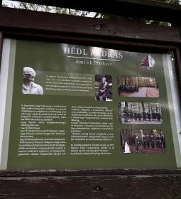 Hédl András-mellszobor