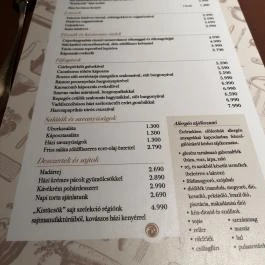 Kistücsök Étterem, Borpince & Vinotéka, Balatonszemes - Étlap/itallap