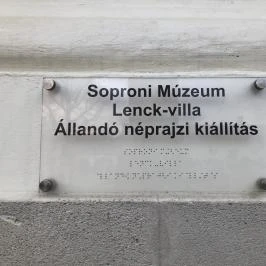 Lenck-villa - Soproni Múzeum, Néprajzi Kiállítás, Sopron - Külső kép