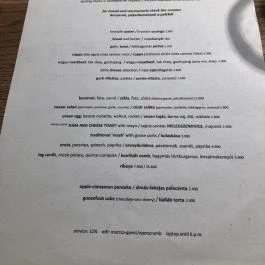 Morzsa pékség és étterem, Pécs - Étlap/itallap