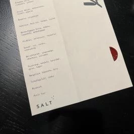 Salt, Budapest - Étlap/itallap