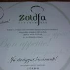 Zöldfa Vendéglő Győr - Étlap/itallap