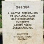 1848-as emlékmű Martf? - Külső kép
