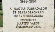1848-as emlékmű Martf? - Külső kép