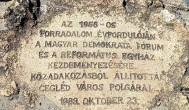 1956-os emlékmű, Cegléd
