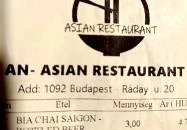 AN Asian Restaurant Budapest