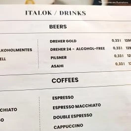 Buddha Original - Debrecen belváros, Debrecen - Étlap/itallap