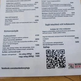 Butchers Kitchen - A Hentes Konyhája, Budapest - Étlap/itallap