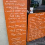 Fruska Bistro - Nádor utca Budapest - Étlap/itallap