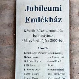 Jubileumi Emlékház, Békésszentandrás - Külső kép