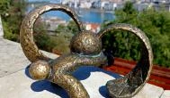 Kolodko: Kockásfülű nyúl miniszobra, Budapest
