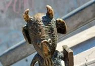 Kolodko: Mekk Elek miniszobor Budapest