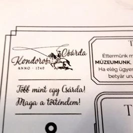 Kondorosi Csárda , Kondoros - Egyéb