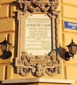Kossuth toborzó emléktábla