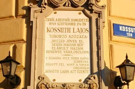 Kossuth toborzó emléktábla Cegléd