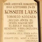 Kossuth toborzó emléktábla Cegléd - Külső kép