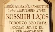 Kossuth toborzó emléktábla, Cegléd
