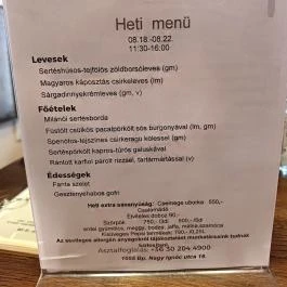 Matula Bistro, Budapest - Egyéb