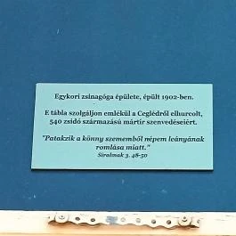 Néhai zsinagóga Cegléd - Külső kép
