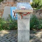 Újratelepítési emlékmű Békésszentandrás - Külső kép