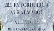Újratelepítési emlékmű, Békésszentandrás