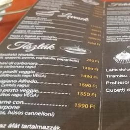 Toscana Étterem - Lurdy Ház, Budapest - Étlap/itallap