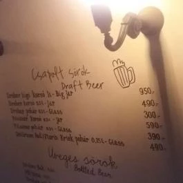 Tróger Gasztró Bisztró, Budapest - Étlap/itallap