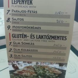 Balance Cafe & More, Tata - Étlap/itallap