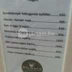 Balance Cafe & More Tata - Étlap/itallap