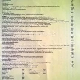 A gyrosos, Sátoraljaújhely - Étlap/itallap