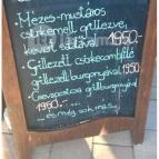 A Boros Borbár Sárospatak - Étlap/itallap