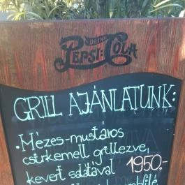 A Boros Borbár, Sárospatak - Étlap/itallap