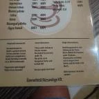 Múzeum Cukrászda Esztergom - Étlap/itallap