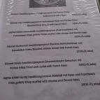 Ételbárka Visegrád - Étlap/itallap