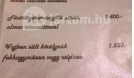 Fehérszarvas Vadásztanya Étterem Eger - Étlap/itallap