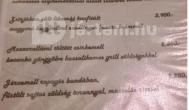 Fehérszarvas Vadásztanya Étterem Eger - Étlap/itallap